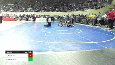 128 lbs Semifinal - Dimitri Kizer, Del City vs Emiliano Zapata, Santa Fe South