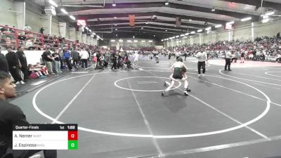 95 lbs Quarterfinal - Alijah Nemer, Mustangs Wrestling Club vs Joey Espinosa, Badlands WC