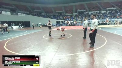 4A-182 lbs Champ. Round 1 - Benjamin Gour, Klamath Union vs Ethan Spencer, Sweet Home