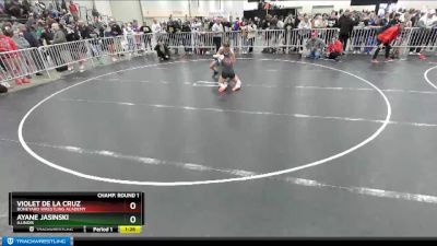 115 lbs Champ. Round 1 - Violet De La Cruz, Boneyard Wrestling Academy vs Ayane Jasinski, Illinois