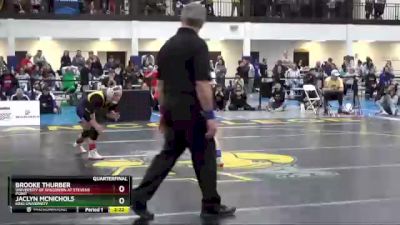 101 lbs Quarterfinal - Brooke Thurber, University Of Wisconsin At Stevens Point vs Jaclyn McNichols, King University