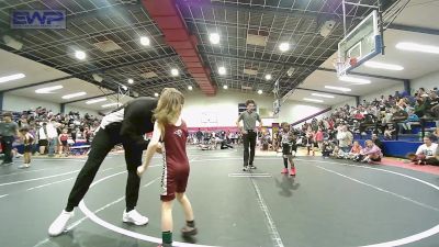 43 lbs Quarterfinal - Maddox Reed, Pin-King All Stars vs Onan McElrath, Owasso Takedown Club