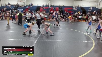 100 lbs Round 1 - Jd Pomranky, KC Elite Training Center vs Sam Slack, Eastside Youth Wrestling