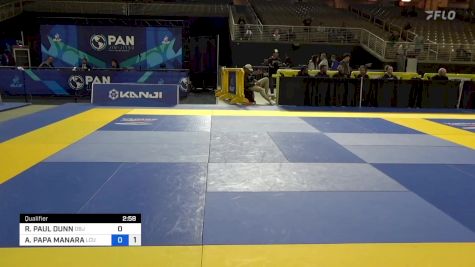 ROBERT PAUL DUNN vs ALEXANDRE PAPA MANARA 2024 Pan Jiu Jitsu IBJJF Championship
