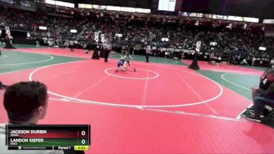 84 lbs Cons. Round 2 - Jackson Durbin, HSWA vs Landon Kiefer, EVE3