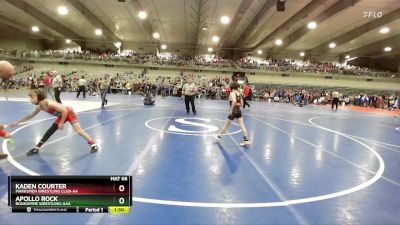 70 lbs Champ. Round 1 - Kaden Courter, Marksmen Wrestling Club-AA vs Apollo Rock, Bonhomme Wrestling-AAA 