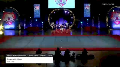 Ramona Bulldogs - Youth Cheer [2021 Sideline Performance Cheer 1 - Junior Varsity - Medium Day 3] 2021 Pop Warner National Cheer & Dance Championship