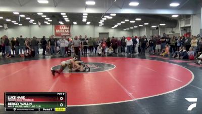 82 lbs Cons. Round 2 - Luke Hand, Machine Shed Wrestling vs Berkly Wallin, Willie Walters Wrestling Club