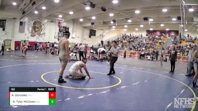 182 lbs Cons. Semi - Arthur Tyler McCown, Servite vs Abel Gonzalez, Segerstrom