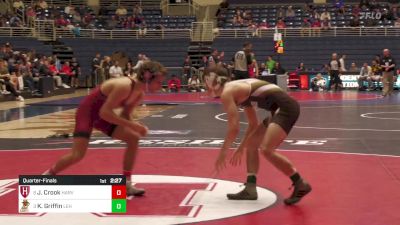 149 lbs Quarterfinal - Jack Crook, Harvard vs Kelvin Griffin, Lehigh