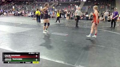 144 lbs Cons. Round 2 - Chloe Shumway, Team Utah vs Abigail Trayhorn, Team Utah