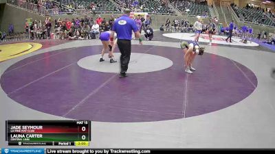 127 lbs Semifinal - Jade Seymour, La Pine Mat Club vs Launa Carter, Central Linn