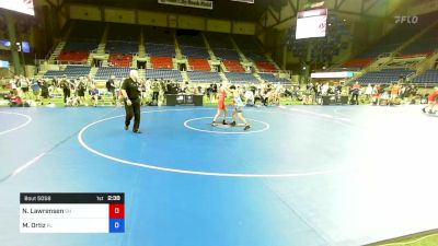 106 lbs Cons 8 #2 - Nicholas Lawrensen, Ohio vs Malachi Ortiz, Florida