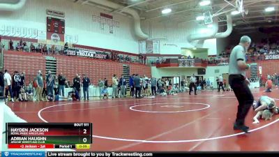 120 lbs Champ. Round 1 - Adrian Haughn, Apache Wrestling Club vs Hayden Jackson, Royal Pride Wrestling