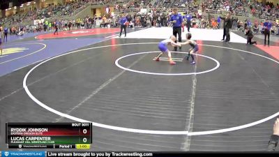 45 lbs Champ. Round 1 - Ryddik Johnson, Eastern Oregon Elite vs Lucas Carpenter, Pleasant Hill Wrestling Club