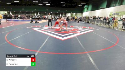 175 lbs Consi Of 16 #1 - Connor Wetzel, PA vs Ethan Flowers, VA