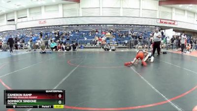 71 lbs Quarterfinal - Cameron Ramp, Backyard Brawlers Midwest vs Dominick Sindone, Michigan