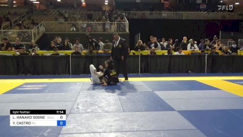 LAUREN HANAKO SOGNEFEST vs YASMYN CASTRO 2024 Pan Jiu Jitsu IBJJF Championship