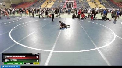 67 lbs Semifinal - Jeremiah Maldonado, IN vs Cole Martin, MO