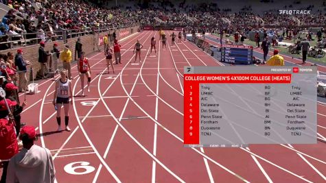 Women's 4x100m Relay College, Prelims 1