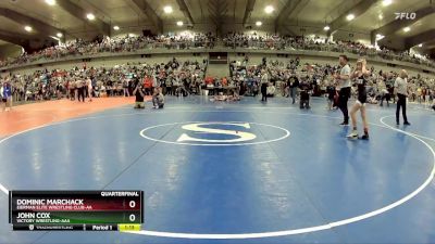 90 lbs Quarterfinal - Dominic Marchack, Eierman Elite Wrestling Club-AA vs John Cox, Victory Wrestling-AAA