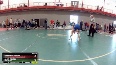 75 lbs Cons. Round 4 - Brayden Tanner, Maurer Coughlin Wrestling Club vs Aldo Origel, Unattached