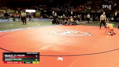 126 Class 3 lbs Champ. Round 1 - Dawson Ballard, Smithville vs Bradley `cy` Holder, Webster Groves