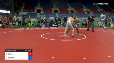 152 lbs Quarterfinal - James Burks, Nebraska vs Dalton Jensen, Illinois