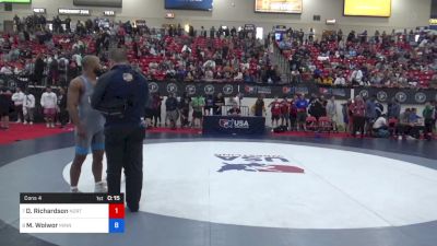 78 kg Cons 4 - Daniel Richardson, North Carolina vs Maolu Woiwor, Minnesota