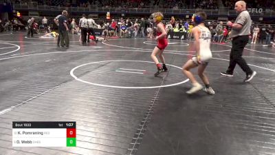 100 lbs Round Of 16 - Kaiden Pomraning, Red Lion vs Owen Webb, Chestnut Ridge