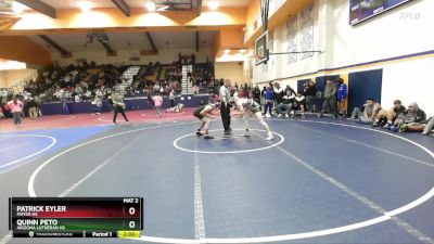 144 lbs Round 4 - Quinn Peto, Arizona Lutheran HS vs Patrick Eyler, Mayer HS