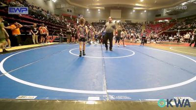 64 lbs Rr Rnd 2 - Hutch Landrum, HURRICANE WRESTLING ACADEMY vs Ryker Byrd, Mcalester Youth Wrestling