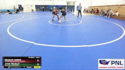 160 A Round 3 - Bradlee Farrer, Sanderson Wrestling Academy vs Zyon Trujillo, Gold Rush Wrestling