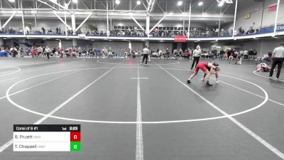 125 lbs Consi Of 8 #1 - Brady Pruett, University Of Pennsylvania vs Tyler Chappell, Unattached-Pittsburgh