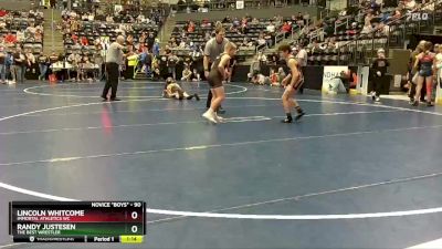 90 lbs Champ. Round 2 - Lincoln Whitcome, Immortal Athletics WC vs Randy Justesen, The Best Wrestler