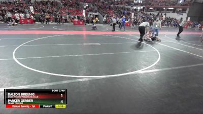 82 lbs Cons. Round 4 - Parker Gerber, Crass Trained vs Dalton Breunig, Sauk Prairie Wrestling Club