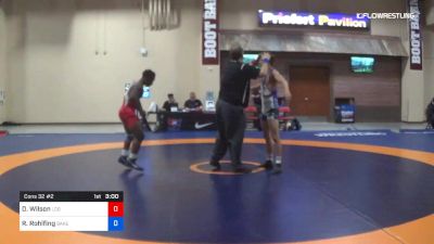 70 kg Cons 32 #2 - Deondre Wilson, Legends Of Gold vs Russell Rohlfing, Bakersfield RTC