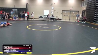 70 lbs 3rd Place Match - Troy Davis, Powerhouse Wrestling Club vs Landon Zinser, McDominate Training Center