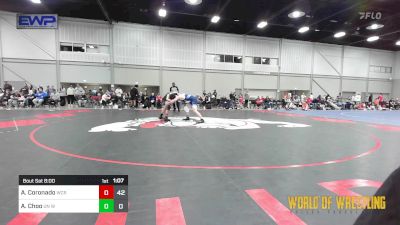 120 lbs Rr Rnd 3 - Abraham Coronado, West Coast Riders 14U vs Alex Choo, Untouchables 14u White