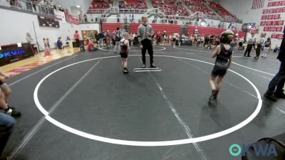 46 lbs Round Of 16 - Kail Crenshaw, Ponca City Wildcat Wrestling vs Baker Johns, Perry Wrestling Academy