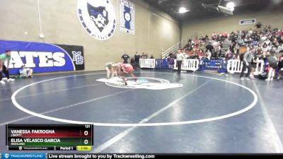 121 lbs Semifinal - Vanessa Fakrogha, Liberty vs Elisa Velasco Garcia, Highland