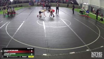 132 lbs Cons. Round 1 - Logan Goode, Boulder City vs Jalen McGruder, Valley