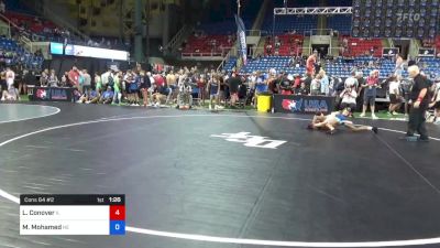 100 lbs Cons 64 #2 - Logan Conover, Illinois vs Mohamed Mohamed, Nebraska