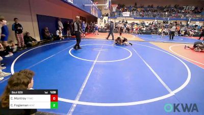 120 lbs Rr Rnd 2 - Chase Montroy, Team Tulsa Wrestling Club vs Caleb Fogleman, Heat