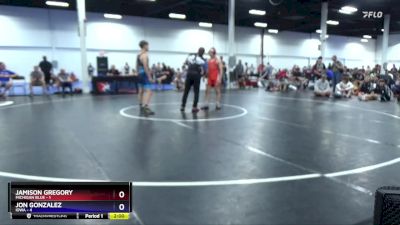 114 lbs Placement Matches (8 Team) - Jamison Gregory, Michigan Blue vs Jon Gonzalez, Iowa