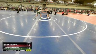 105 lbs Cons. Round 3 - Payton Edelman, Team Action Wrestling Club-A vs Landon Tomlinson, Desoto Dragons Wrestling Club-AA 