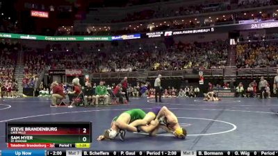 1A-132 lbs Champ. Round 1 - Sam Myer, St. Edmond vs Steve Brandenburg, Lake Mills