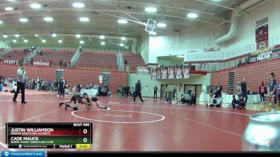 100 lbs Cons. Round 7 - Justin Williamson, Region Wrestling Academy vs Cade Mauck, North Posey Wrestling Club