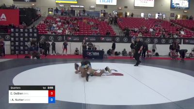 67 kg Quarters - Chris DeBien, Baylor Wrestling Club vs Alston Nutter, Sunkist Kids Wrestling Club