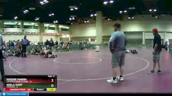 120 lbs Round 5 (10 Team) - Keela Kary, Montana vs Maddie Marsh, Charlie`s Angels-IL Pink